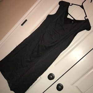EUC Charcoal gray sheath dress.
